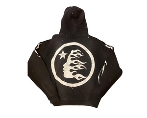 Hellstar x ComplexCon 2024 Exclusive Flame Hoodie Black