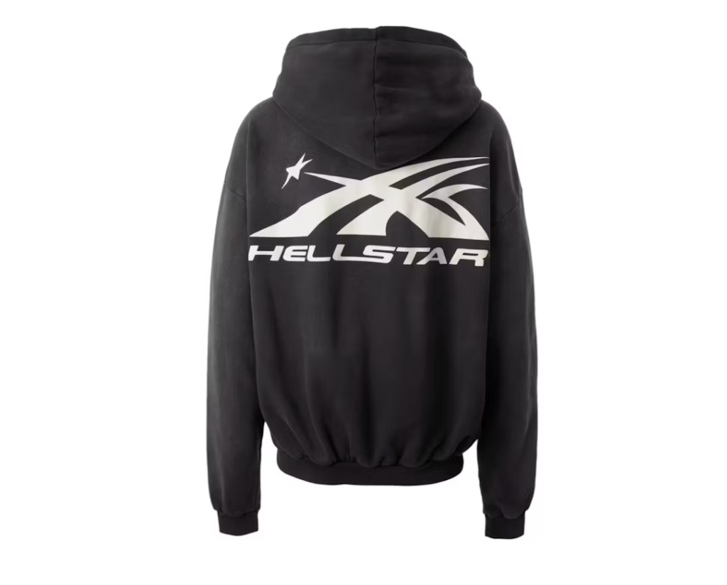 Hellstar HS Logo Zip-Up Hoodie Black