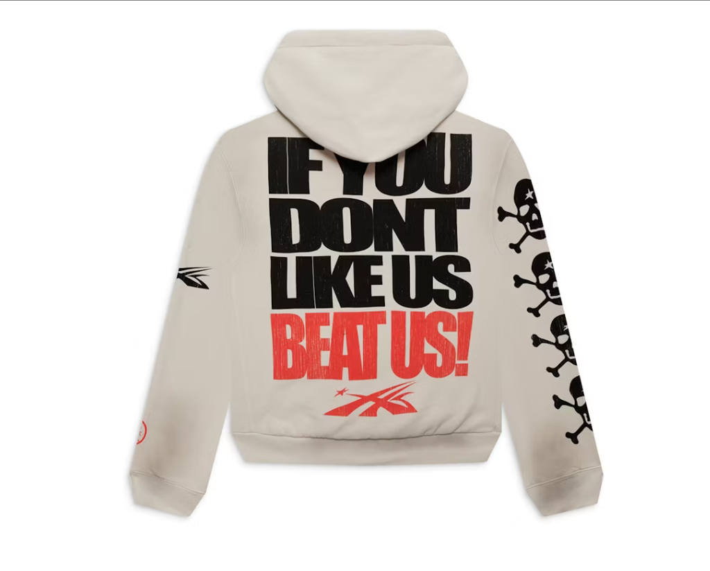 Hellstar If You Dont Like Us Beat Us Hoodie White
