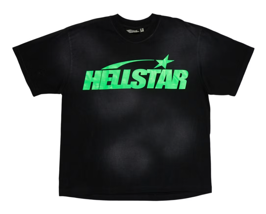 Hellstar Classic T-shirt (Gel Print) Black/Green