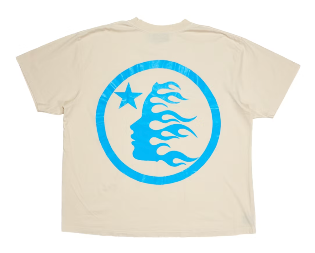 Hellstar Classic T-shirt (Gel Print) White/Blue
