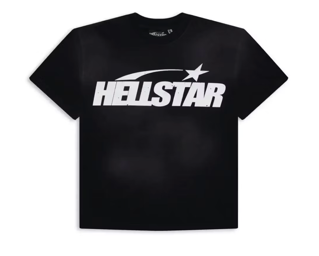 Hellstar Classic Logo Gel Print T-shirt Black