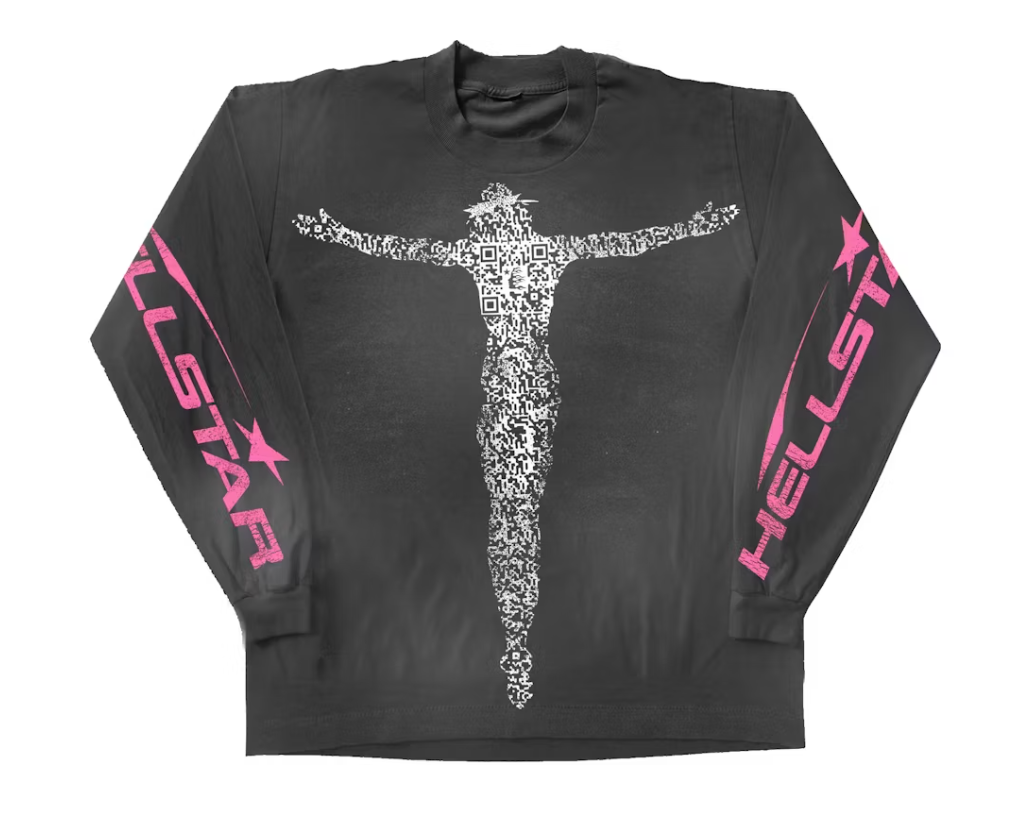 Hellstar Qr Christ L/S Hoodie Black