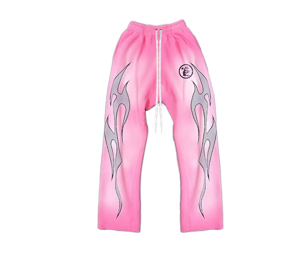 Hellstar Flame Sweatpants Pink
